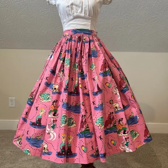 New With Tags! Pinup Girl Clothing Jenny Skirt - Picture 1 of 5